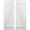 Ekena Millwork Americraft 5-Board (2 Batten) Wood Spaced Board-n-Batten Shutters w/ Z-Bar, ARW102SB519X36WHH, PR ARW102SB519X36WHH - alternate 1